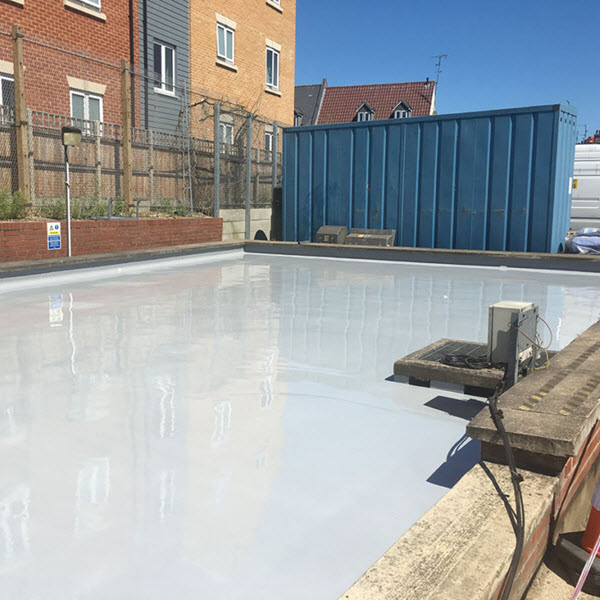 Resin coating sealing transformer bund in Kings Lynn