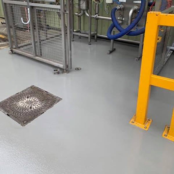 brewery bottling plant resin floor repair