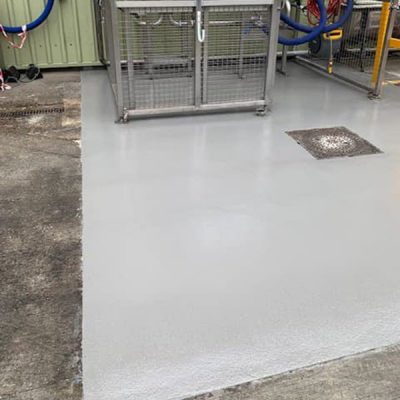 brewery bottling plant resin floor repair AzzotechLtd