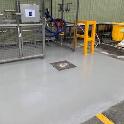 brewery bottling plant industrial resin floor repair