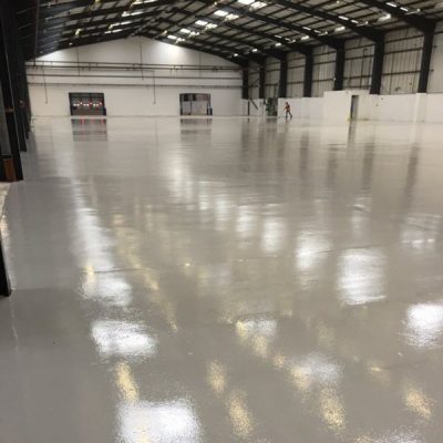 dust free diamond grinder floor preparation in warehouse, st albans