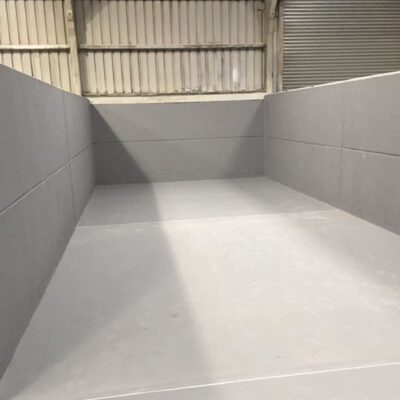 PU screed and resin coatings in storage warehouse