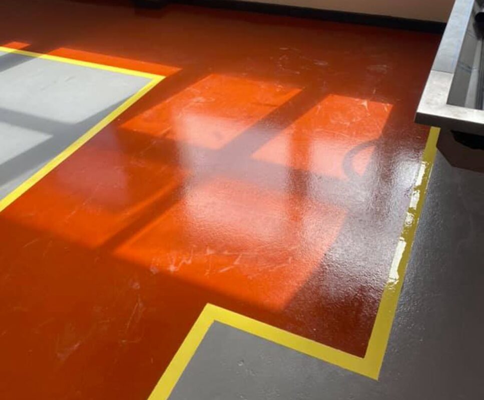 Safety resin painted safety walkways AzzotechLtd