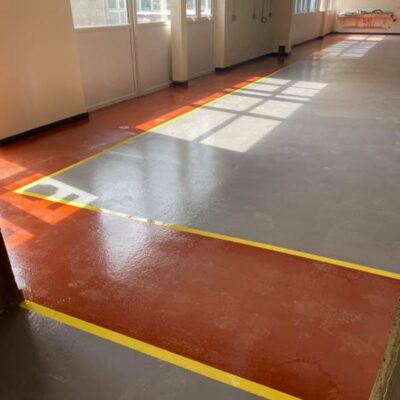 Safety walkways in resin painting Cambridge