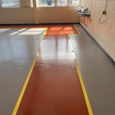 Safety walkways in resin painting Cambridge