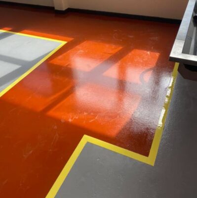 Safety walkways and areas painted in resin in Cambridge
