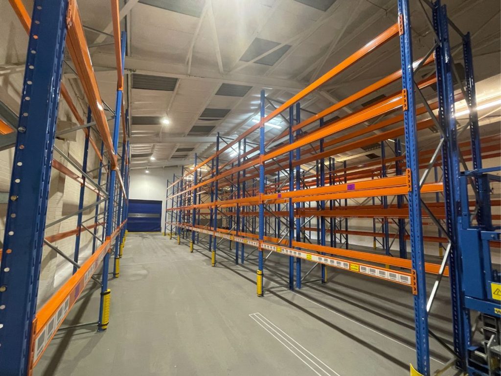 Industrial resin flooring installed in a Suffolk warehouse